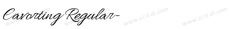 Cavorting Regular字体转换 Cavorting Regular字体转换